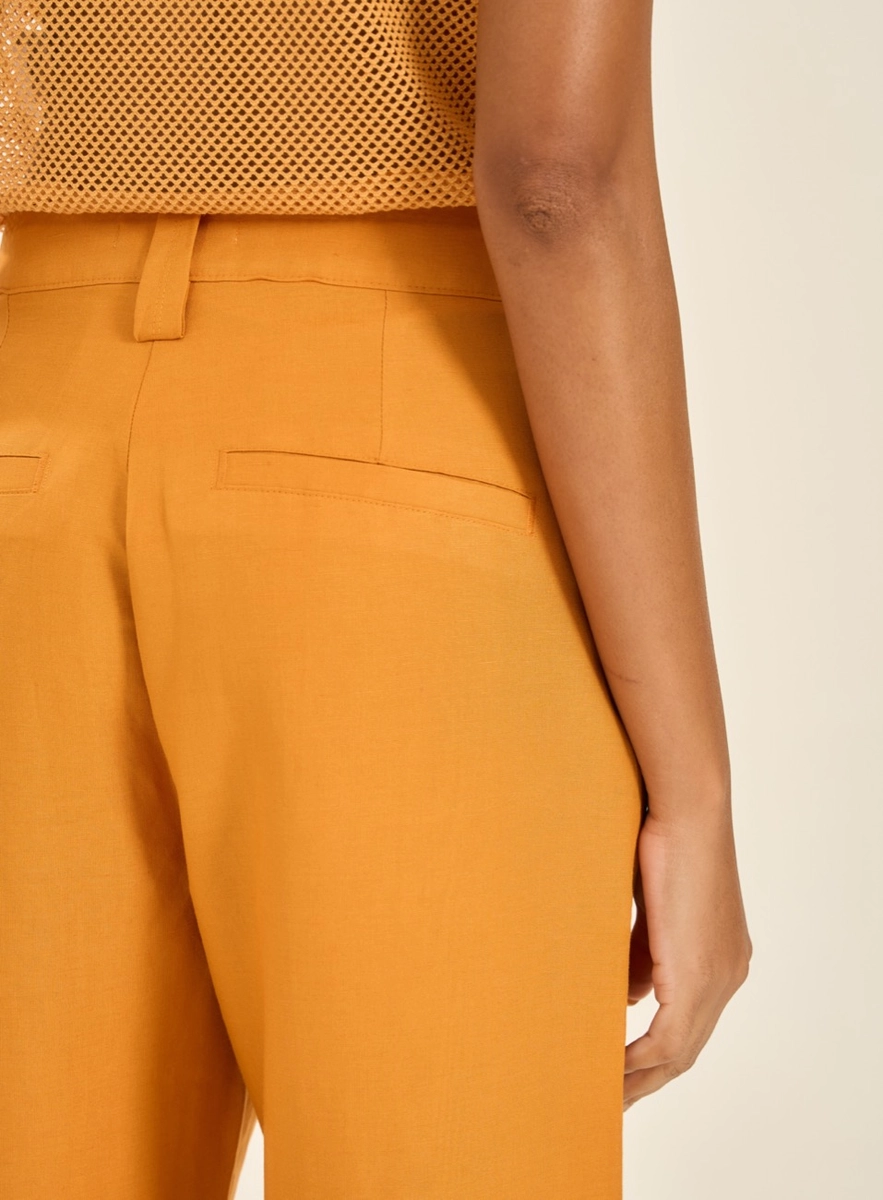 Calça Feminina Pantalona Basic Comfort Marrom Souisy