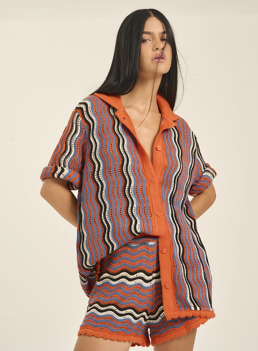 Short Feminino Emtricô Estampado Estampados Souisy