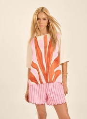 Blusa Ampla Com Estampa