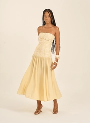 Vestido Midi Tomara Que Caia Saia Fluida
