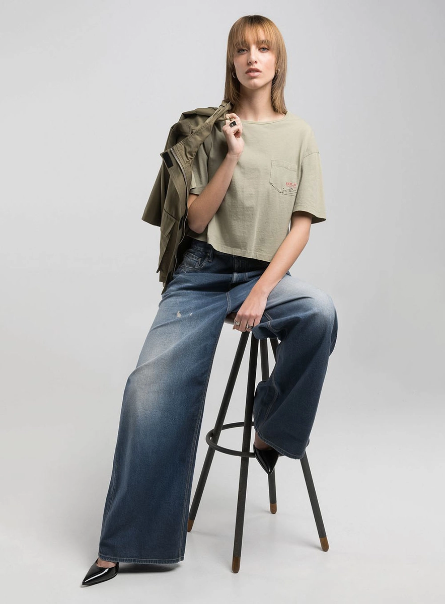 Calça Jeans Margot Baggy Fit Índigo Preto Médio Lcecci