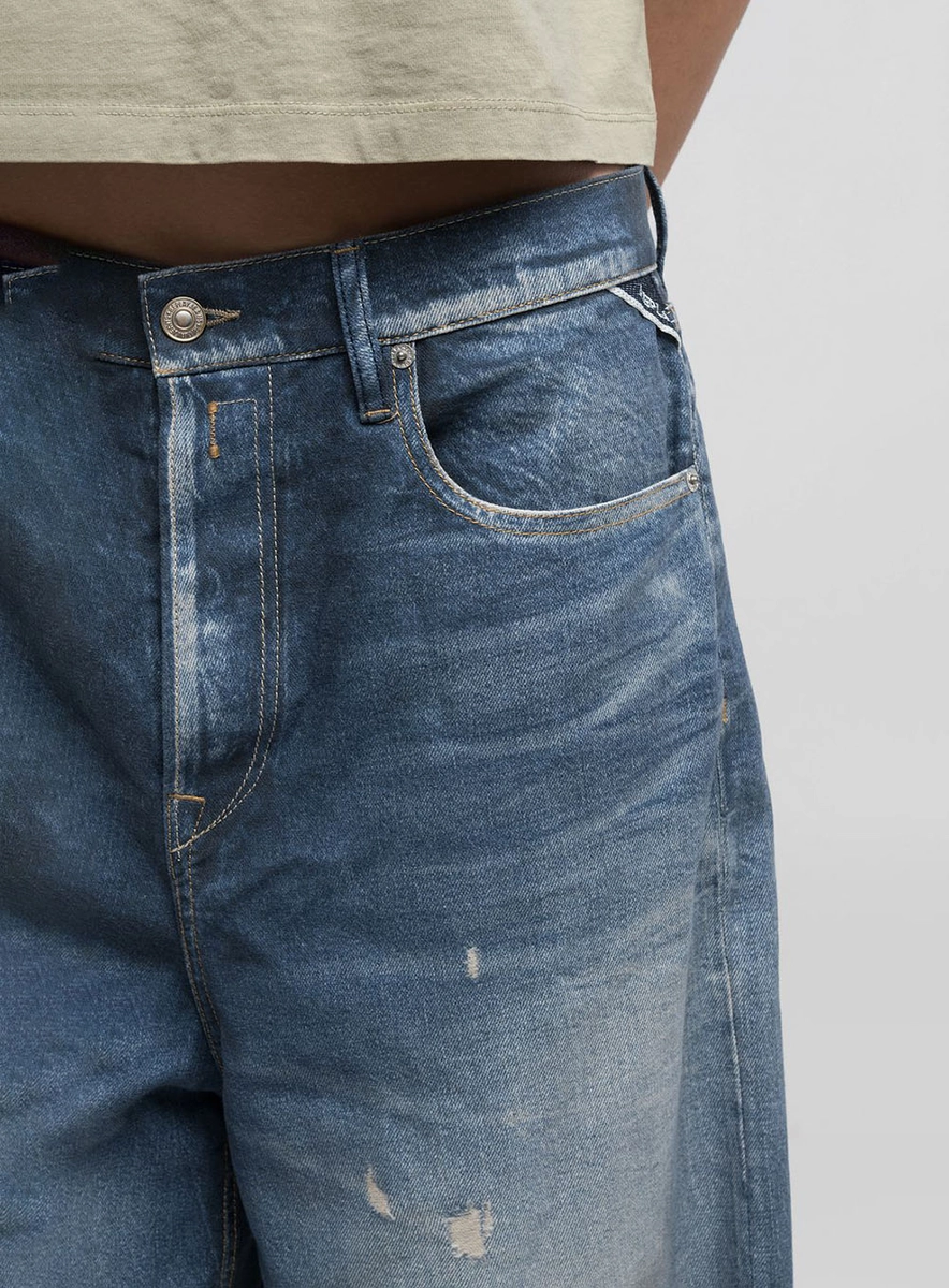 Calça Jeans Margot Baggy Fit Índigo Preto Médio Lcecci