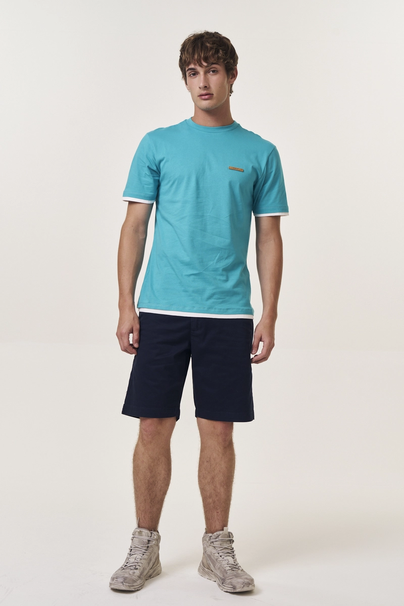 Camiseta Masculina Regular Verde Lcecci