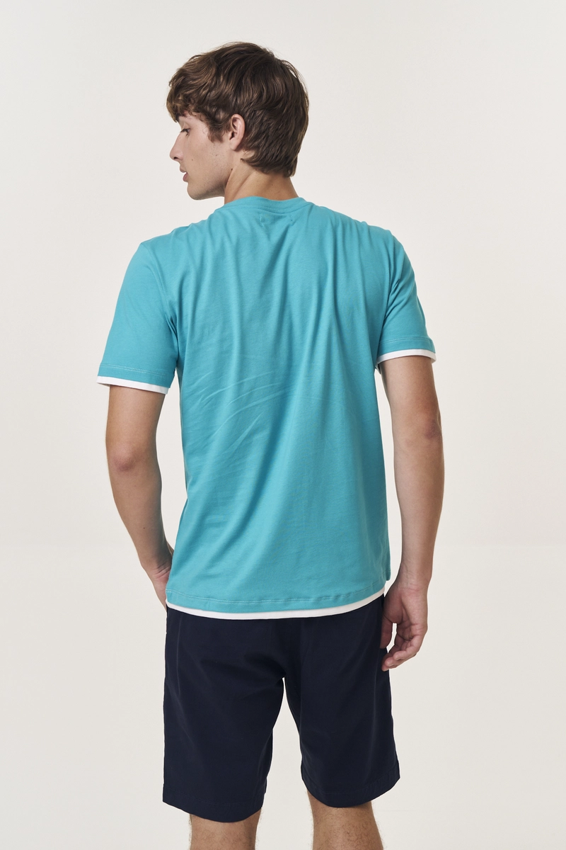 Camiseta Masculina Regular Verde Replay